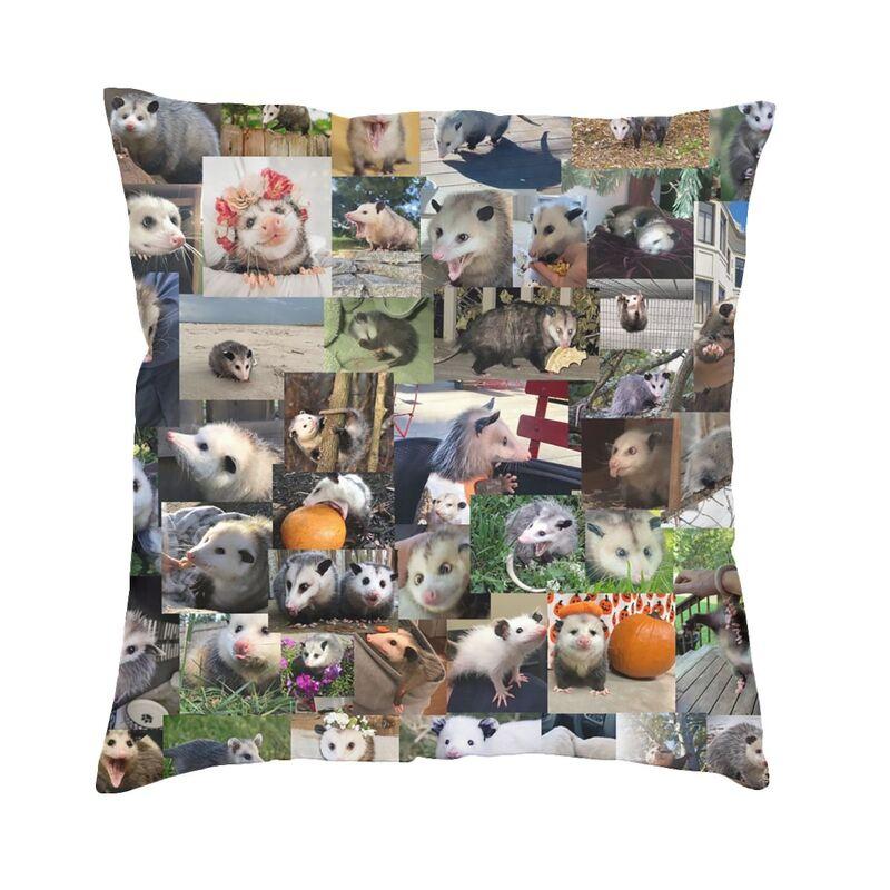 The Hungry Opossum Cushion Cover Two Side Printing Animal Pet Throw Pillow Case For Living Room Cool Pillowcase Home Decor