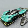 Modèle de voiture de sport en alliage Aston Martin Valkyrie 1/24 Métal moulé sous pression Véhicules Super de Course Modèle de Voiture Haute Simulation Son et Lumière Jouet Cadeau pour Enfants