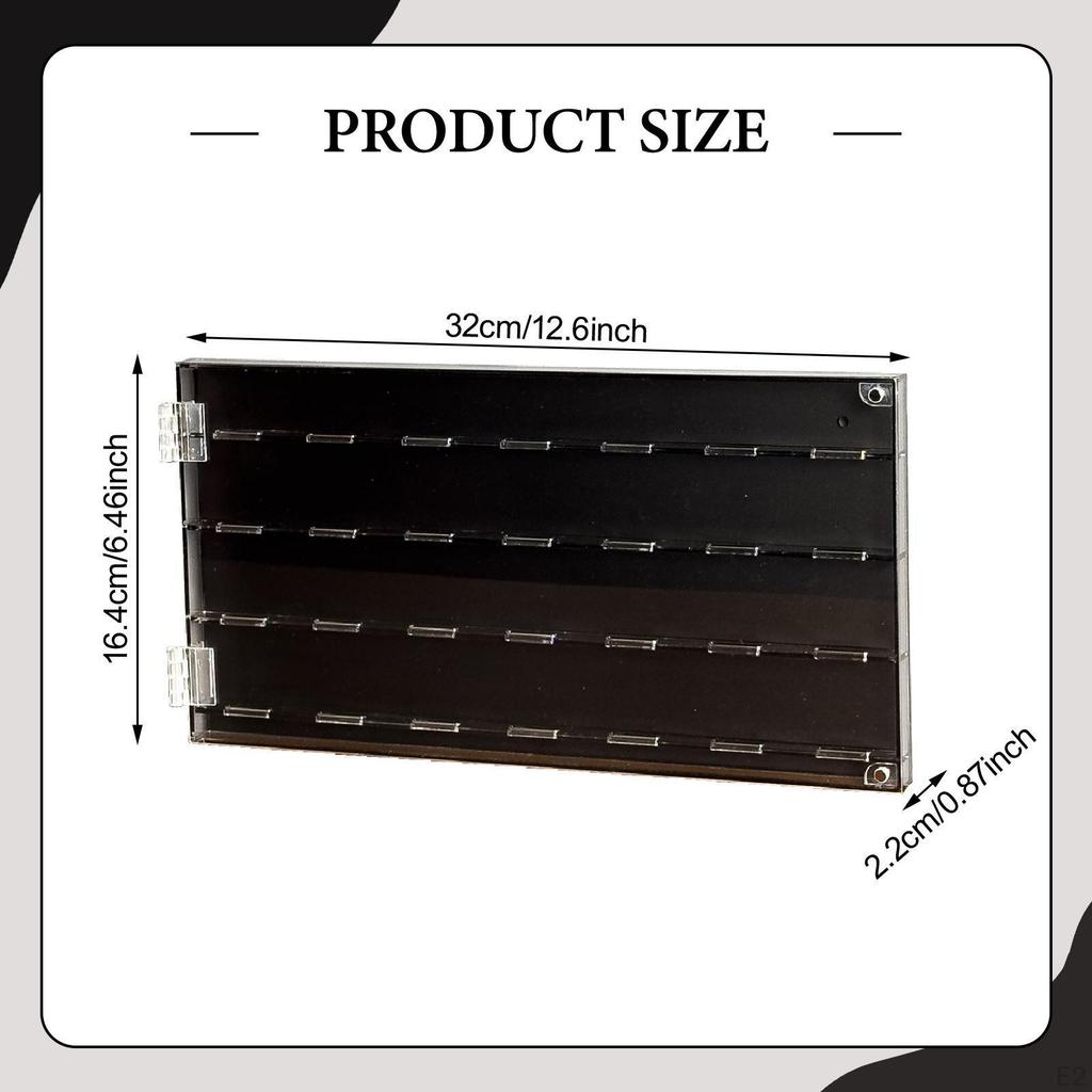 Guitar Pick Holder,Acrylic Display Case 28 Picks Capacity Container Plectrum Storage Box for Music