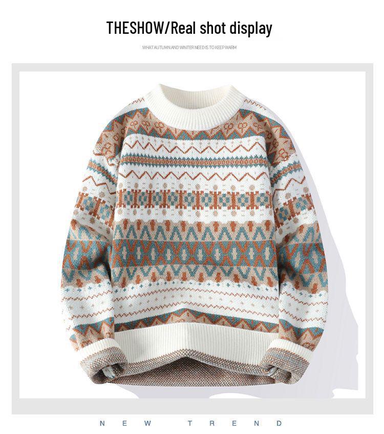 Pánský vintage úpletový rolák – Teplý a trendy na podzim/zimu
