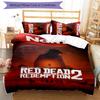 3pcs Custom Name Red Dead Redemption Bedding Set Duvet Cover Closure Includes 1 Duvet Cover & 2 Pillowcases for All Seasons Bedroom Decor