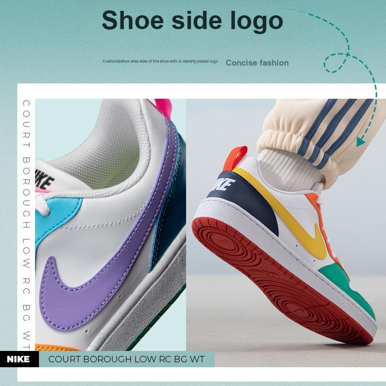 Neuer Nike Court Borough Low Recraft GS 'Multi Color' FQ8373-902