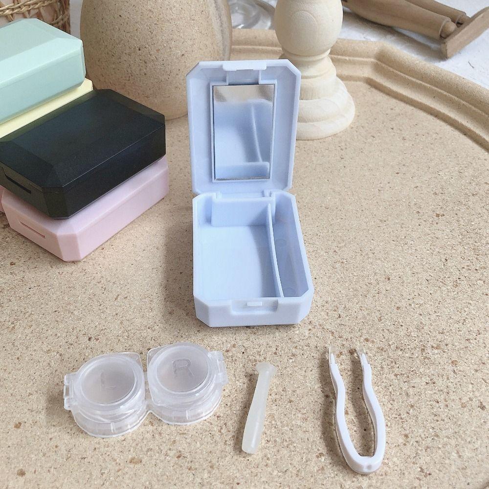 Mini Contact Lenses Box Portable Storage Box Cute Contact Lens Case  Travel Use
