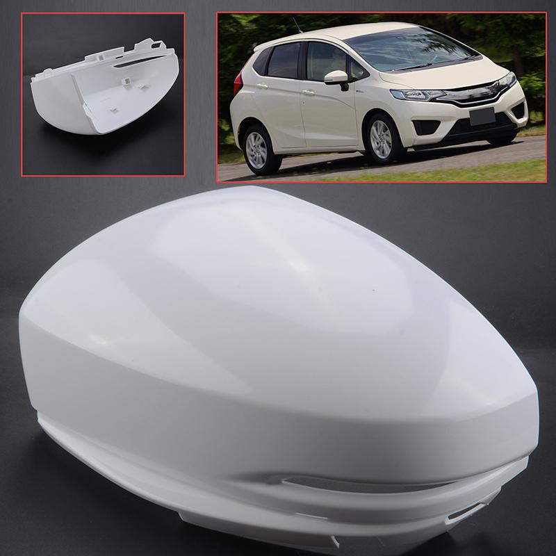 Rearview Mirror Housing Side Mirror Cover With Signal Lamp Hole Fit For Honda Fit Jazz 2014 2015 2016 2017 2018 Car 