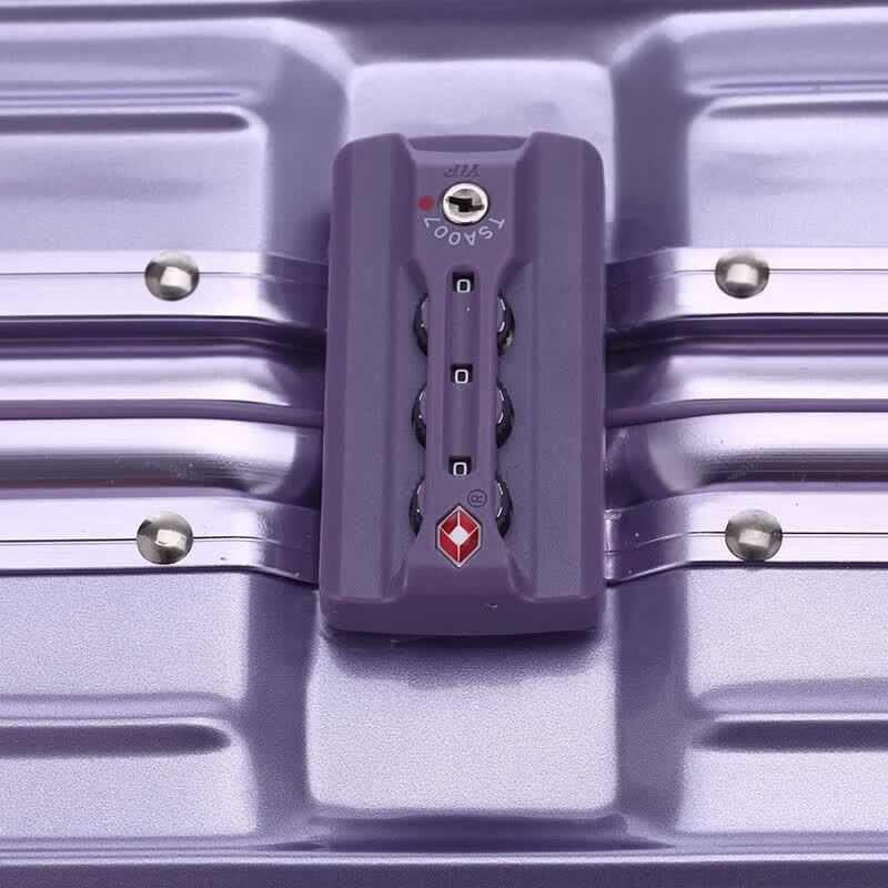 H1510 Aluminum Frame Glossy Spinner Suitcase
