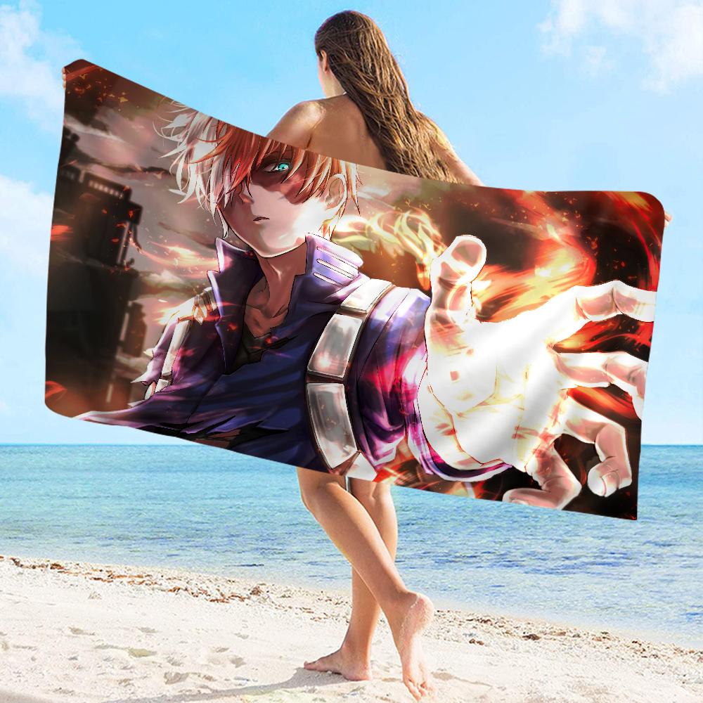 My Hero Academia Towel Microfiber Beach Towel Absorbent Quick Dry Soft Yoga Swimming Resort Mountain Climbing Towel