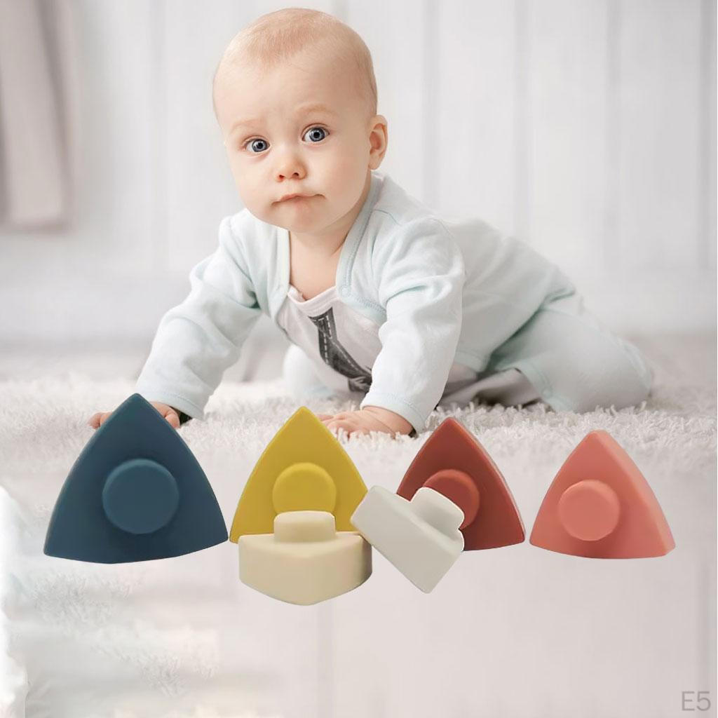 Nesting Triangle Toy Soft Stacker 6 Pcs Building