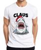 Claus Christmas Shark Santa Hat Shark Movie Parody Unisexs Tshirt