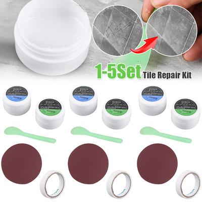 Fliesen Reparaturset Keramik Bodenfliese Toiletten Waschbecken Reparaturkleber Riss Reparatur Dichtkleber Fliesen Stein Riss Reparatur Set für Risse