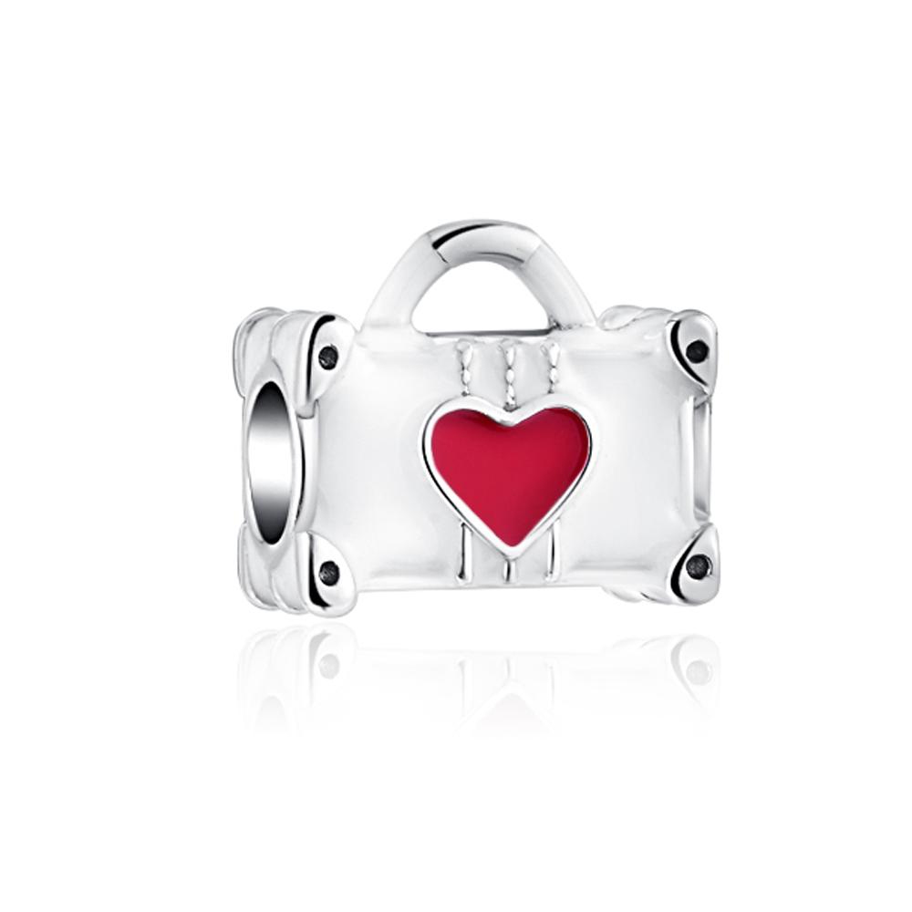 New 925 Silver Charm Bracelet DIY Women Jewelry Fashion Shopping Series Perfume High Heels Camera Bag Bead Fit Original