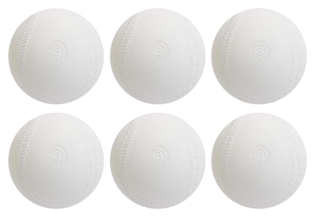 Naigai Rubber Softball Incorporated Japan Softball Association Certification Ball 3 White 6 Balls (Public Foundation) No.