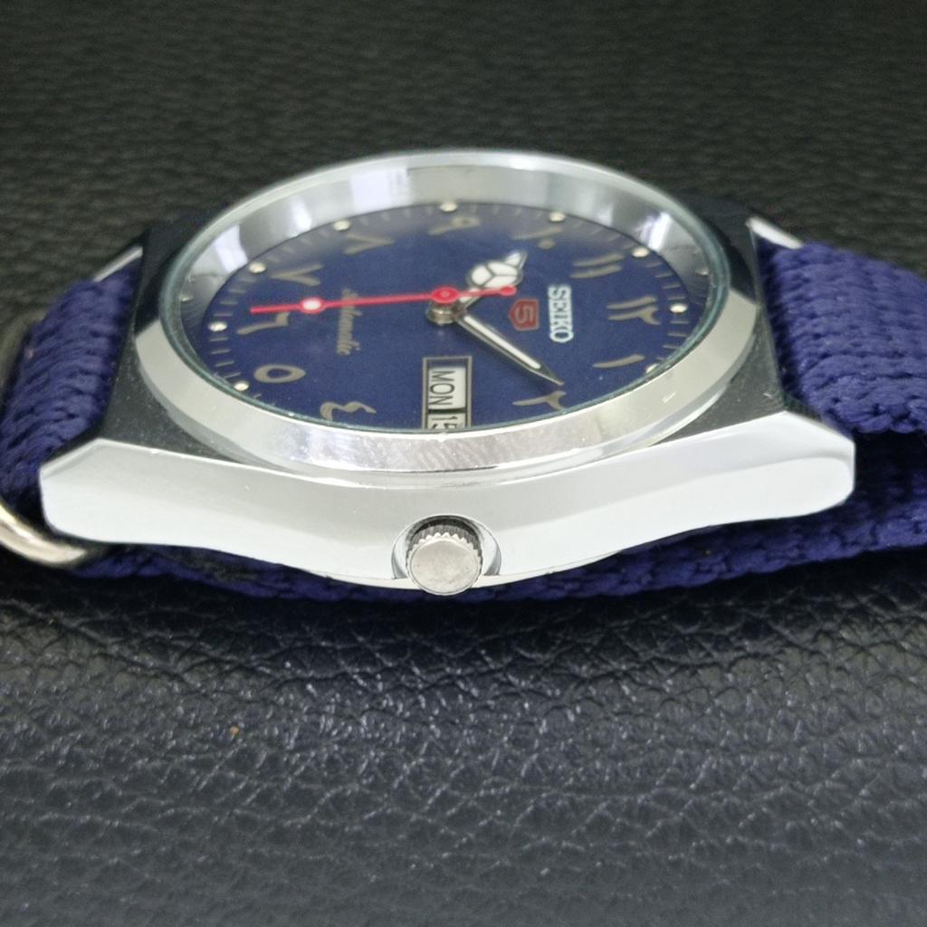 AUTOMATIC VINTAGE REFURBISHED SEIKO 5 6309A JAPAN MENS BLUE DIAL WATCH a441396-5 Sk-a441396