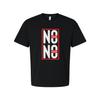 Unisex No Pain No Gain Graphic T Shirt With Bold White Letters And Red Border Bo