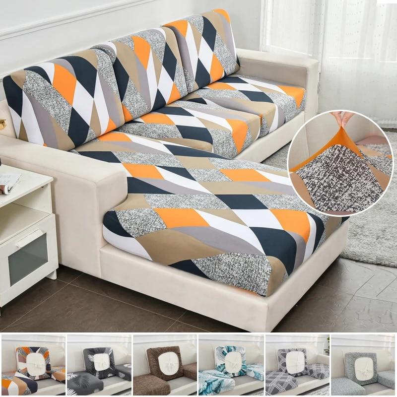 New Stretch Plaid Sofa Seat Cushion Cover Elastic Sofa Covers for Living Room Funda Sofa Slipcover Chair Couch Covers Home Decor