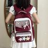 Schoolbag Female High-value Cute Primary School Students Contrasting Color Backpack Korean Version Ins College Style Junior High School Backpack