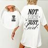 Not Luck Just God Graphic T Shirts Women Gift for Christian Summer Clothes Faith for A Good Life Christian Jesus God Tshirts