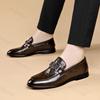 Fashion Men's Leather Shoes 2025 New High-quality Business Casual Shoes Men Loafers Spring Autumn Luxury Designer Dress Shoes Size 39-44