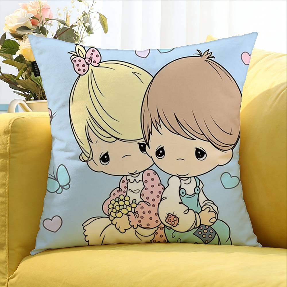 Precious Moments Various Sizes Square Pillow Case For Car Home Bedchamber Decor