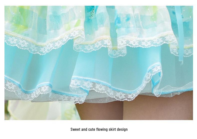 Sommer-Lolita-Kleid für Mädchen - Prinzessinnen-Geburtstags- und Festkleid Der Zauberer von Oz