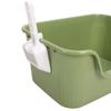 Cat litter box Extra Large Space High Sides Anti Splashing Easy to Clean Cat Litter Box 55x39x27cm for Large Cats Pet Supplies