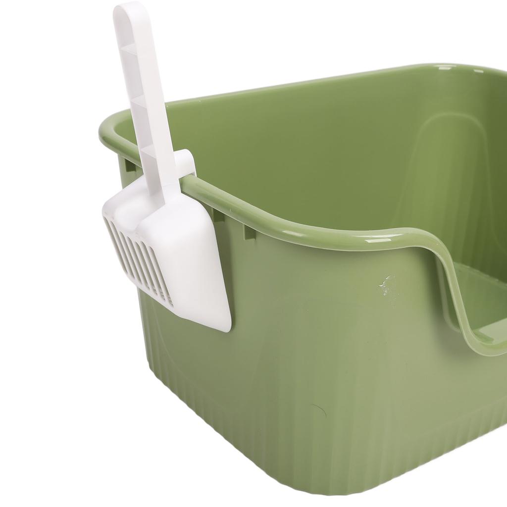 Cat litter box Extra Large Space High Sides Anti Splashing Easy to Clean Cat Litter Box 55x39x27cm for Large Cats Pet Supplies