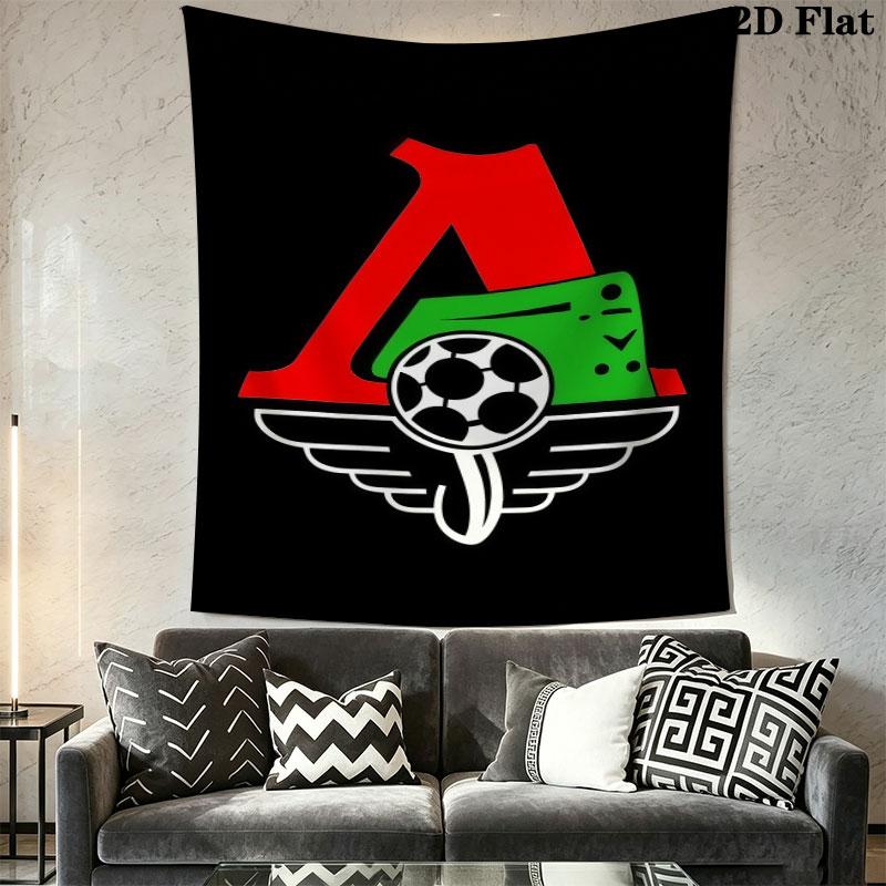 Lokomotiv Moscow Pride Wall Hanging Printed Fabric Blanket Decorative Tapestries for Bedroom Living Room Home Decor