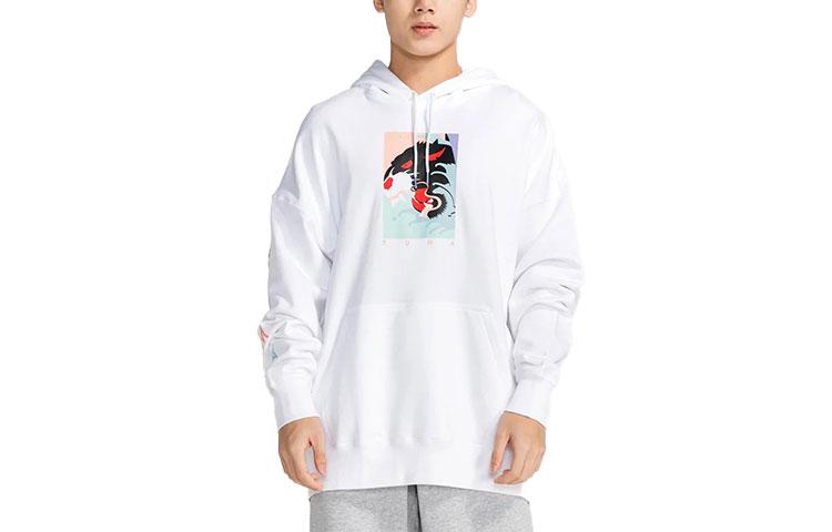 PUMA Sweatshirts Men s White Hooded Moderate Regular 578902-02 S