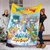 Cute Cartoon Super Zings Blankets Picnic Blanket Warm Flannel Blankets Soft and Comfortable Blanket Bed Linings Birthday Gift