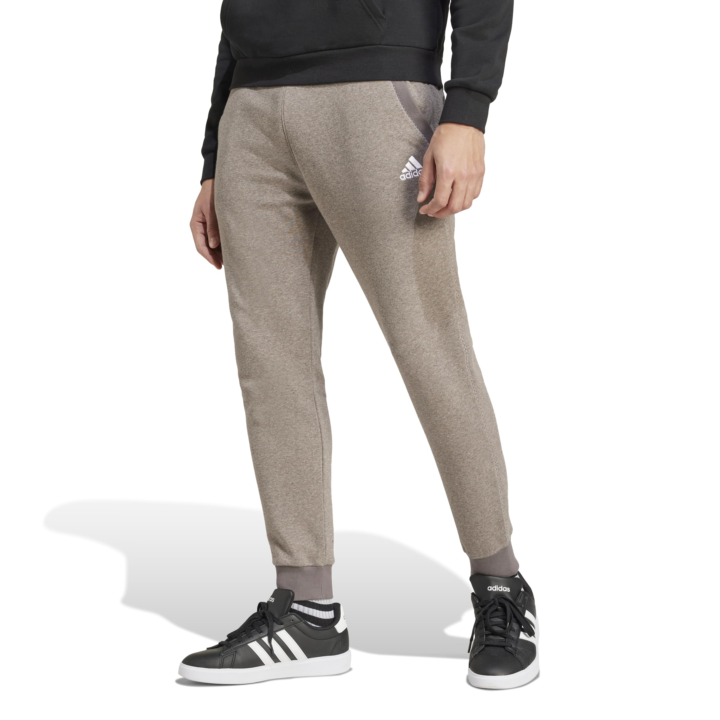 

Sweat Pants Seasonal Essentials Melange Pants JNW66 Charcoal Melange [Adidas] Men s (IY6611)