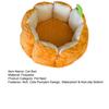 Pumpkin Cat Bed 16.5/19.7 In Soft Fleece Pet Mat Warm Dog
