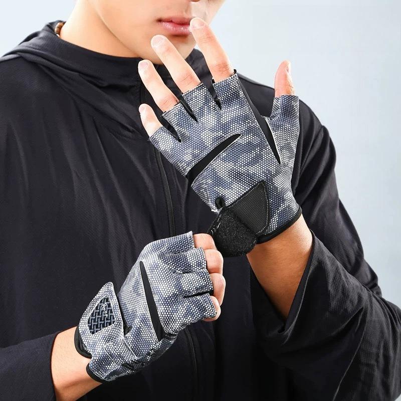 Summer New Cycling Gloves Breathable Skin-friendly Soft Thin Non-slip Fishing Gloves Outdoor Fishing Gloves M