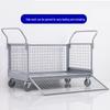 Warehouse Mesh Cart - Multi-Functional Folding Hand Truck for Silent Transport and Load-Bearing Handling