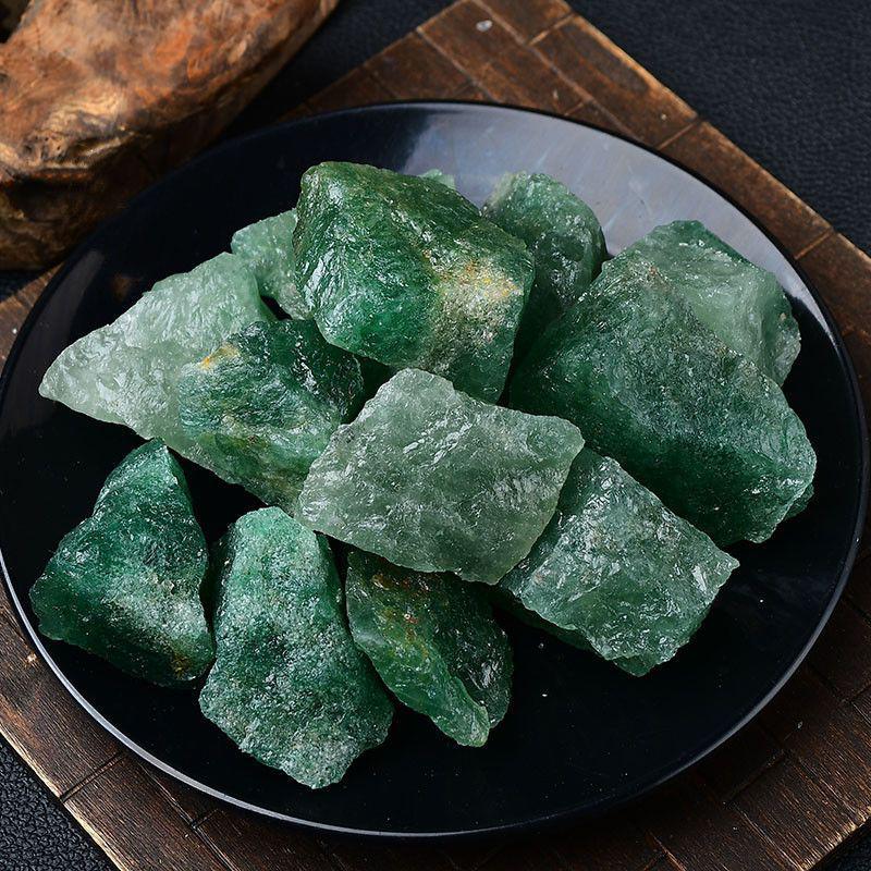 Натуральный Зеленый Клубничный Кристалл Камень для Ароматерапии 3-5cm 100g