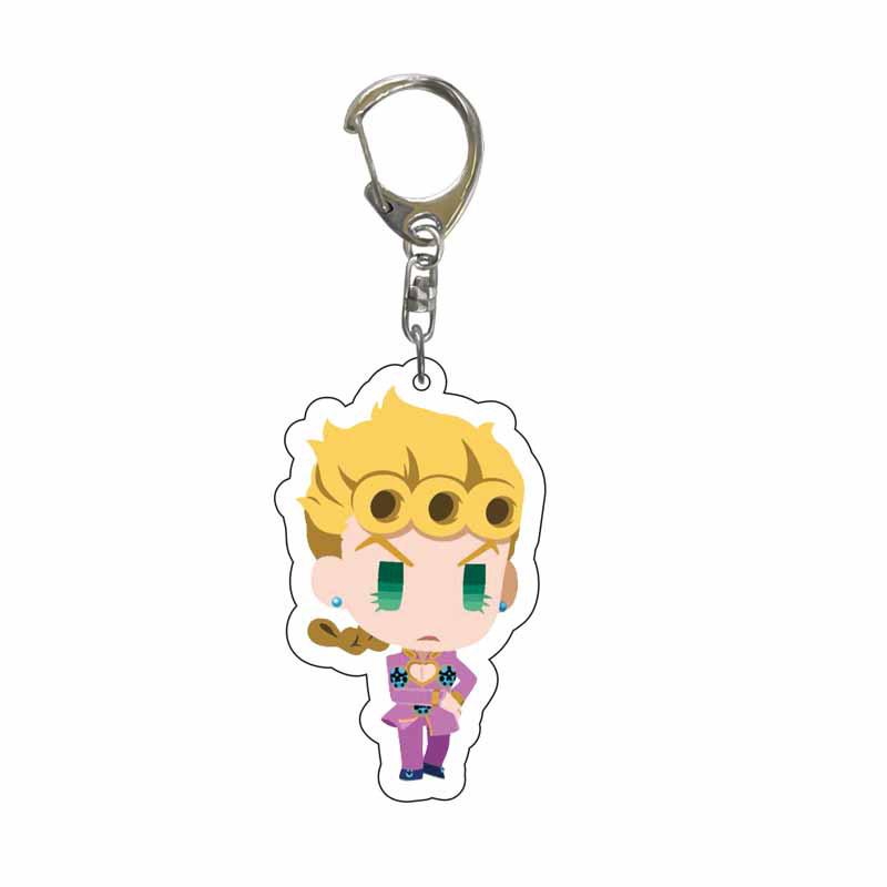 JOJO's Bizarre Adventure Acrylic Double-Sided Transparent Keychain Set of 5 Pendants