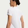 Nike DRI FIT UV Golf Clothing Women's White/Black Polo Collar Moderate