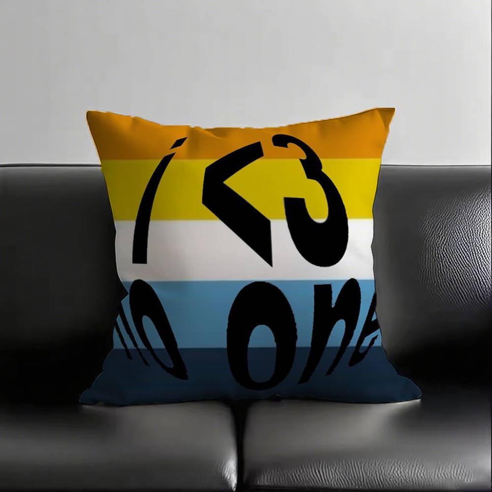 1pc Aroace Pride Pillow Case Square Bedroom Sofa Leisure Comfort Cushion Car Living Room Home Decoration