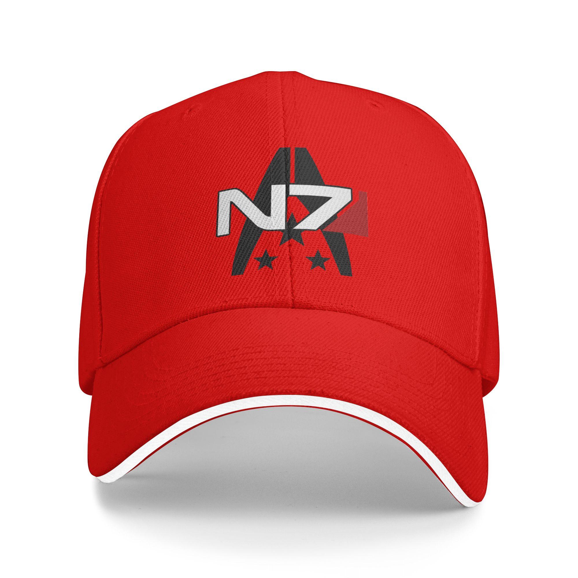 Mass Effect N Baseball Cap Fitted Retro Trucker Hat Summer Unisex Women Kpop Rock Baseball Caps One Size