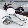 Fit for HONDA CB500 CB750 CB1100 CB1000 CB1300 Motorcycle Rear View Side Mirrors CB550 CB650 CB900 Rearview Round Mirror