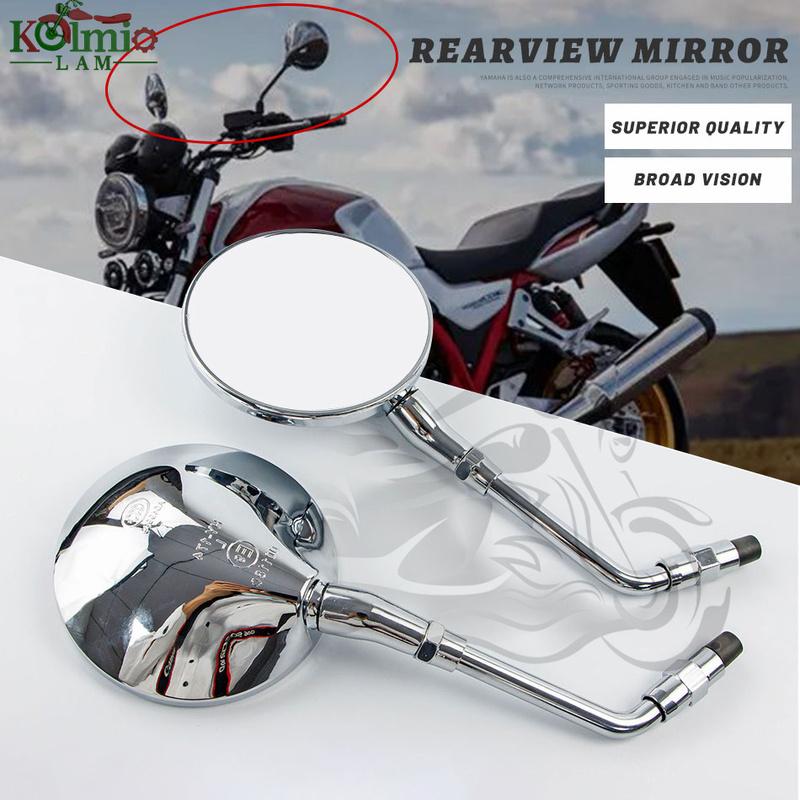 

Fit for HONDA CB500 CB750 CB1100 CB1000 CB1300 Motorcycle Rear View Side Mirrors CB550 CB650 CB900 Rearview Round Mirror M8 Clockwise