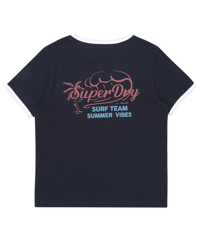 Syupeodeulai W Summer Ringer T-Shirt Dark Navy