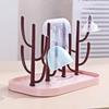 Baby Cactus Milk Bottle Drying Rack Multifunctional Infant Milk Bottle Water Cup Drain Rack Removable Milk Bottle Rack