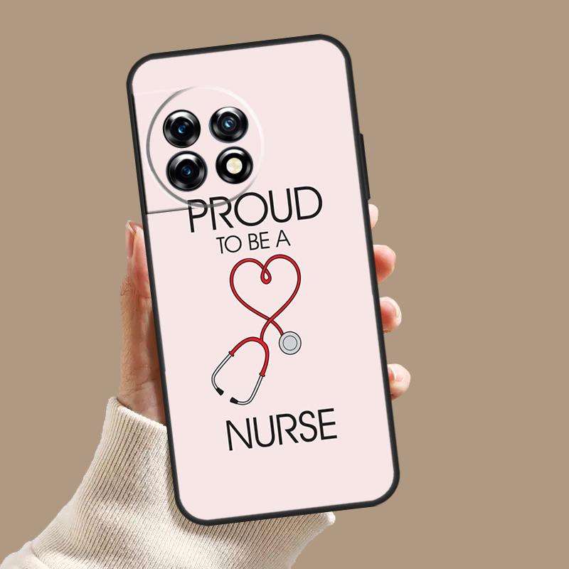 Cartoon Doctor Nurse Case For OnePlus 12R 10R 9R 10T 8T 8 9 10 Pro 11 12 OnePlus Nord CE 2 3 Lite N10 N20 Cover