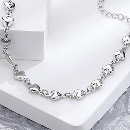 Brățară pentru femei Ajustabilă, dulce, romantică, strălucitoare, decorație perfectă, cadou de aniversare, inimă plină de dragoste