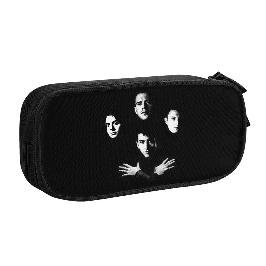 Korean Arctic Monkeys English Rock Band Pencil Case for Girls Boys Large Capacity Pen Bag Box School Accessories