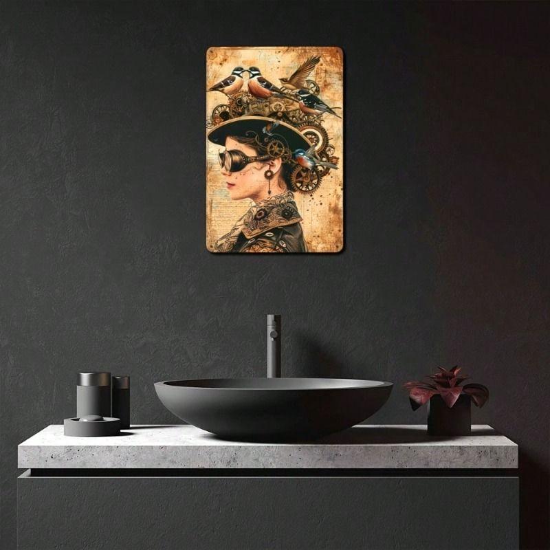 Vintage Metallschild Retro Wandkunst Dekor Blechplakat