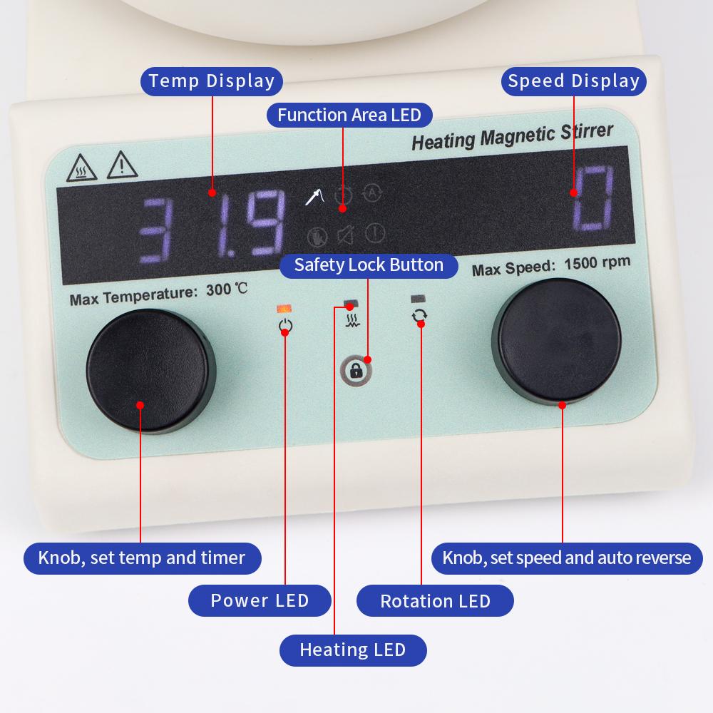 Heating Collecting Magnetic Stirrer With Heating Stirrer Laboratory Thermostatic Digital Display Magnetic Mixer Hot Plate