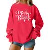 Women  Tops Women's Long Sleeve Sweatshirt Casual Crewneck Loose Fit Pollover Fleece Tops