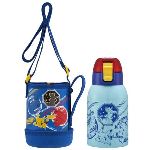 Skater Water Bottle 400ml Stainless Steel Pokemon Kids with Cover KSTCH4-A