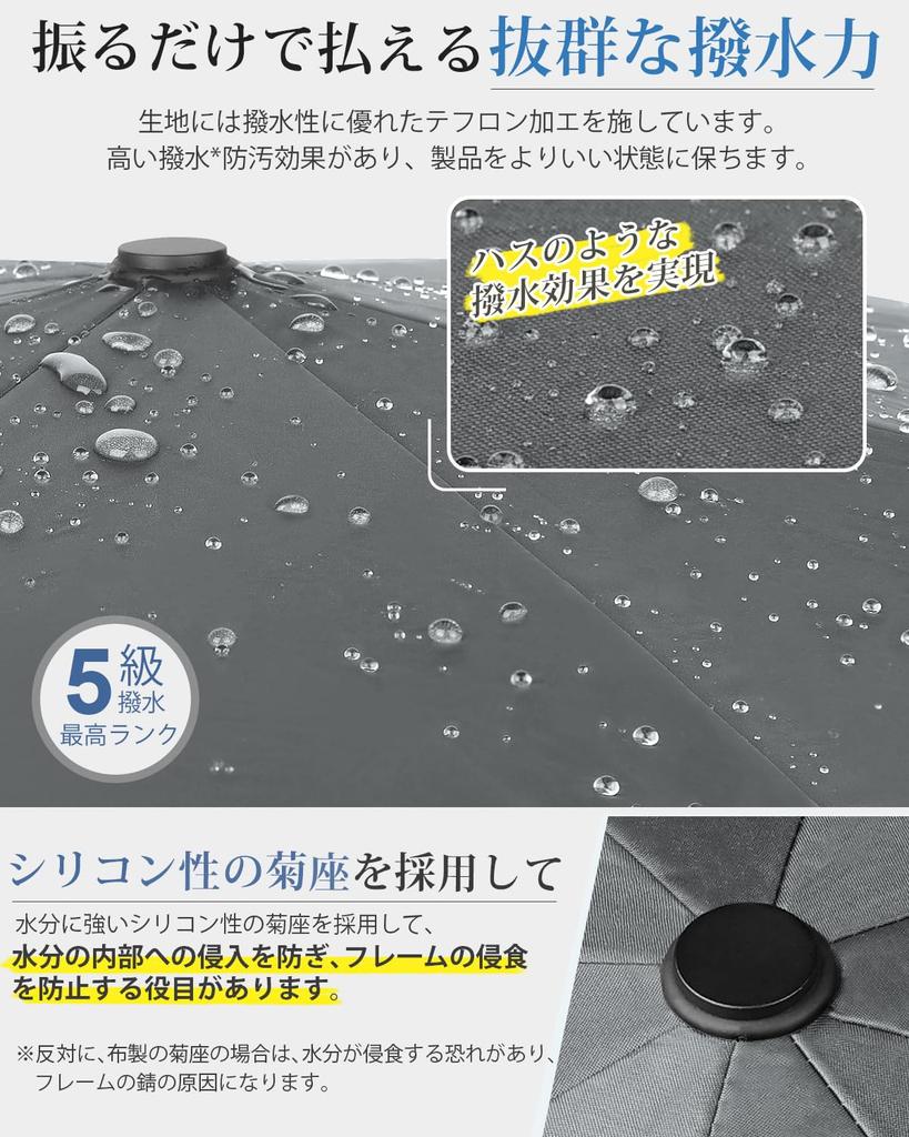 Langlebiger Klappschirm mit Automatiköffnung und und geeignet für sonniges und regnerisches Wetter Merkmale Fiberglas UV Sonne Hitze und eine Aufbewahrung Beinhaltet 8