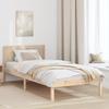 VidaXL Bed Frames In Natural Pine Wood Solid Pine Wood 100 X 200 Cm 872209